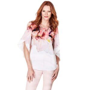 NWT Cleo Blouse Top with Tulip Sleeves Size XL